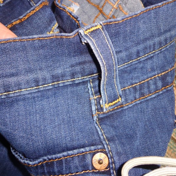 TRUE RELIGION Skinny Leg Jeans 28 Zip/Button Closure Pockets - Picture 13 of 15